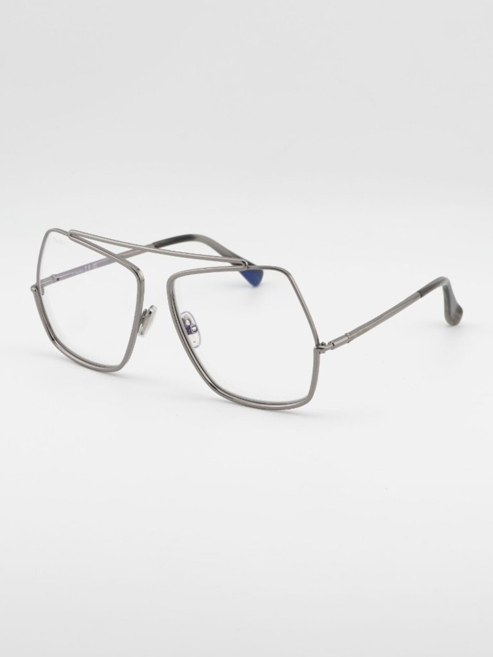 Max Mara MM5118-B 014 Eyeglasses Silver 58mm Butterfly Frame